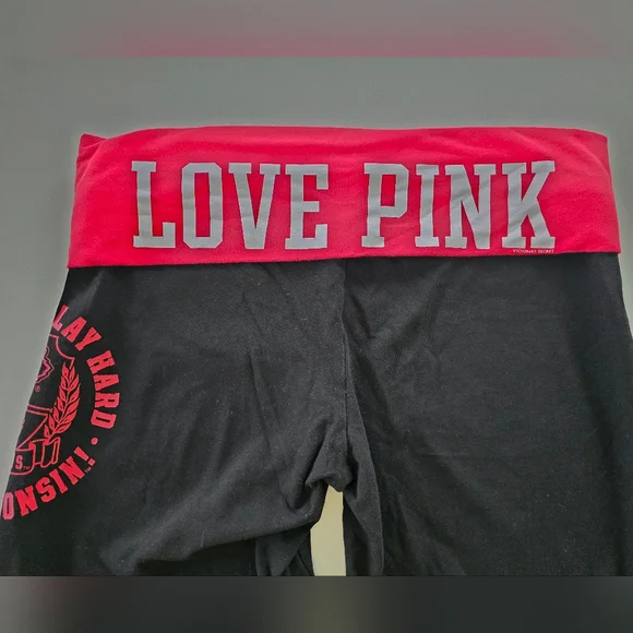 VS Pink Flare Fold Over Leggings - Picture 5 of 5
